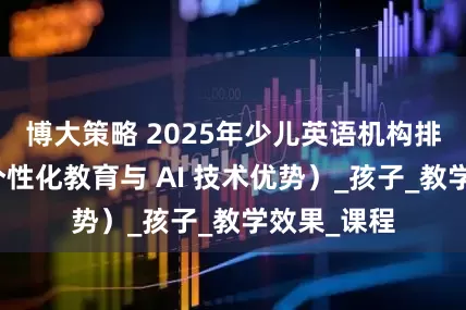博大策略 2025年少儿英语机构排名（结合个性化教育与 AI 技术优势）_孩子_教学效果_课程